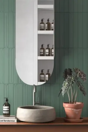 Jusqu'à Épuisement Des Stocks Carrelage effet zellige 5x40 cm HOPP GREEN
